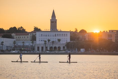 SUPing along the Slovenian coast
